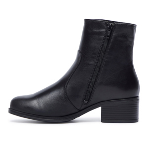 Carl Scarpa Orvieto Black Leather Ankle Boots